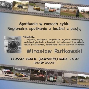 Czwartek - 11 maja - Prelekcja Mirosława Rutkowskiego w Dziale Regionalnym